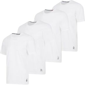 ED HARDY Men's 4-Pack Crew Neck Stretch Cotton Blend Breathable Active T-Shirt