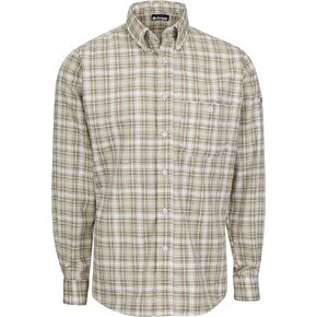 Bulwark Fr Men's Long Sleeve Slaid Dress Shirt