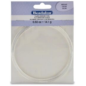 Beadalon Carbon Steel Memory Wire, Round, Oval Bracelet, Antique Brass, 0.35 oz, 23 coils