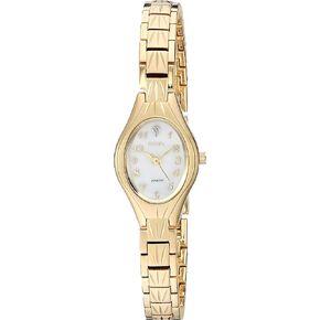 Accutime Elgin Women's EG9759 Analog Display Analog Quartz Gold Watch