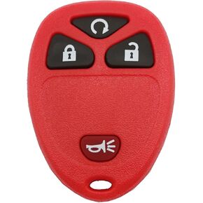 Replacement Key Fob Case Shell for GM GMC Chevrolet Chevy Buick 4 Buttons Pad Cover Keyless Entry Remote Car Key Casing (Black)