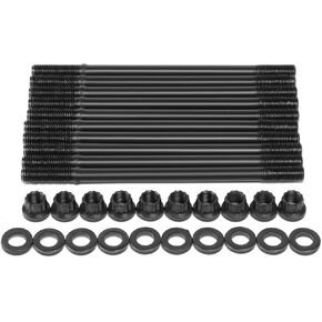 DNA Motoring LEPOW-025 B18C1 Hex Cuts Cylinder Head Studs Gasket Set 12-Point Compatible with 94-01 Integra GSR/Type R