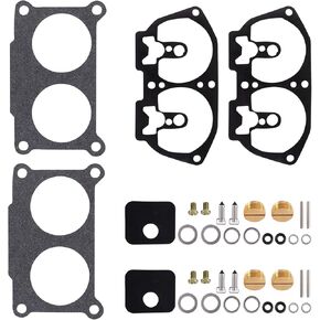2-PCS 6E5-W0093-06-00 Carburetor Carb Rebuild Repair Kit for Yamaha 115 130 150 175 200 225 HP Outboard 1986-1996 V4 V6 Many 2-Stroke 6E5-W0093-07,6E5-W0093-09,6N6-W0093-01 Sierra:18-7002