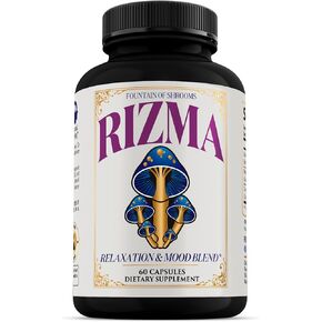 Rizma – Premium Mushroom Supplement for Mood, Focus & Energy (60 Capsules)