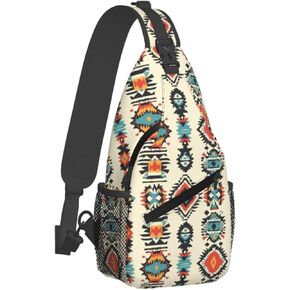 Crossbody Bags For Women Men Abstract Art Sling Backpack Chest Shoulder Bag Gym Cycling Travel Hiking Daypack in Kuwait
