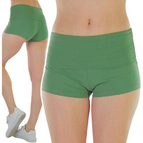 ToBeInStyle Women's Cotton Blend Stretch Active Yoga Shorts in Kuwait