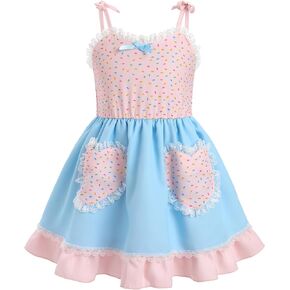 Toddler Girl Lace Trim Boho Plaid Easter Party Dress Tulle Dress Summer Cake Smash Photo Shoot Birthday Dress in Saudi Arabia