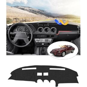 Cartist Dash Cover Fit for 1979-1983 Datsun 280ZX/Nissan Fairlady Z S130 Dashboard Cover Mat Non-Slip Carpet Sunshield Glare UV Rays Protector