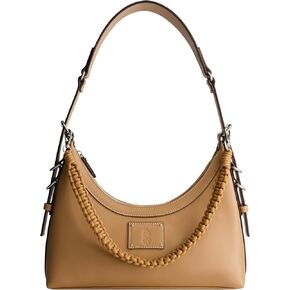 Tommy Bahama Hobo Bag, Women's Zip-Top Handbag with Adjustable Shoulder Strap, Tan