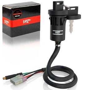1PZ H25-K01 Ignition Key Switch Replacement for Honda Recon 250 TRX250 Sportrax 250 400 TRX250EX TRX400EX TRX250X TRX250TE TRX250TM FourTrax 200 TRX200 35010-HF1-670 35100-HN1-000
