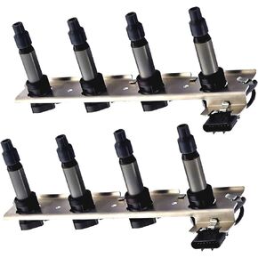ENA Set of 2 Ignition Coil Pack Compatible with Cadillac Pontiac DeVille SRX STS XLR 2004-2006 Bonneville 4.6L V8 Replacement for C1509 UF-372