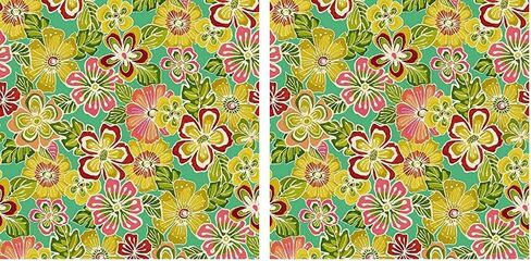 Stitch & Sparkle 100% Cotton Duck 45" Width Pop Flower Print Azure Color Sewing Fabric by The Yard D032G0701 in Saudi Arabia