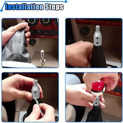 Universal Car Gear Shift Knob Adapter, M10x1.5 Aluminum Alloy Gear Stick Connector Car Shifter Adapter, Gear Shift Adapter Shifter Knob Boot Retainer for Non-Threaded Manual Shifters (Silver) in Saudi Arabia