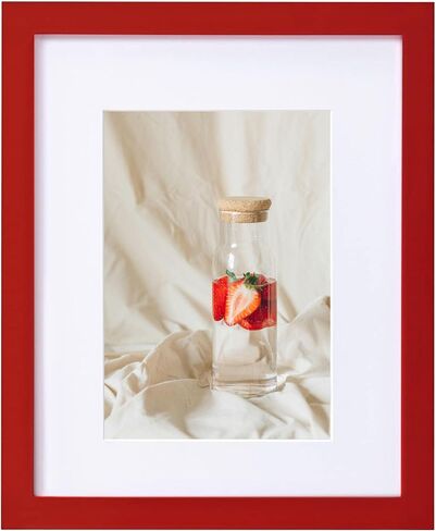 إطار صورة Eletecpro 11x14 ، مصنوع من خشب هندسي متين مع أكريليك واضح ، إطار ملون عرض 11x14 ، إطار صور أحمر للجدار أو الجدول العلوي شاشة ، 1 حزمة in Kuwait