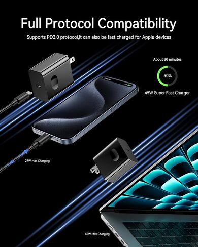 20W USB C Charger,Huntkey USB-C Power Adapter PD Type c Fast Charger Block USBC Wall Charger for iPhone 14/13/12/11/X/XR Series,Samsung Galaxy S22/S20,Google Pixel Series,iPad Pro and More in Saudi Arabia
