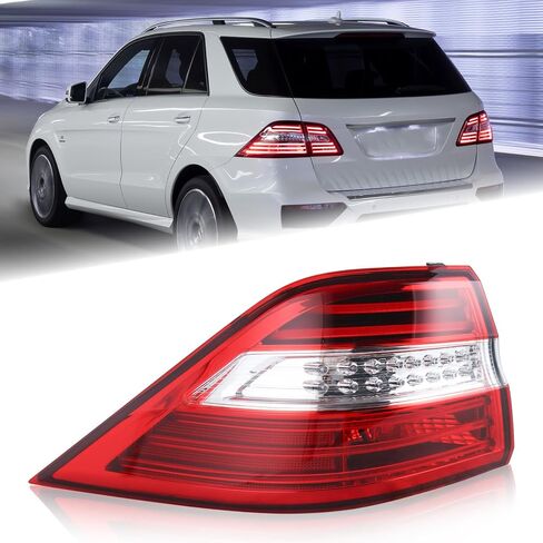 Left Driver Side LED Outer Tail Light Fit for 2012 2013 2014 2015 Mercedes Benz ML350 ML550 W166 Rear Lamp Assembly LH USA Style1669063501 MB2804107 in Saudi Arabia