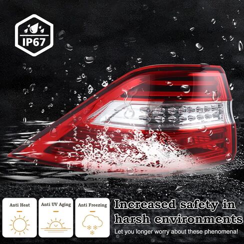 Left Driver Side LED Outer Tail Light Fit for 2012 2013 2014 2015 Mercedes Benz ML350 ML550 W166 Rear Lamp Assembly LH USA Style1669063501 MB2804107 in Saudi Arabia