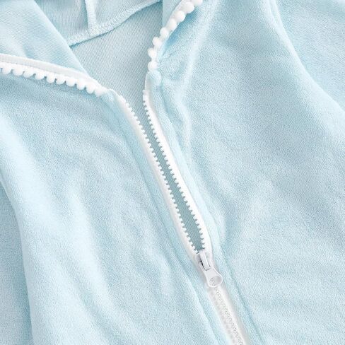 Toddler Girls Swim Cover Up Swimsuit Terry Cloth Beach Towel Long Sleeve Bathing Suit Cover Ups for Swimwear in Kuwait