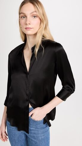 L'AGENCE Women's Dani 3/4 Sleeve Blouse in Saudi Arabia