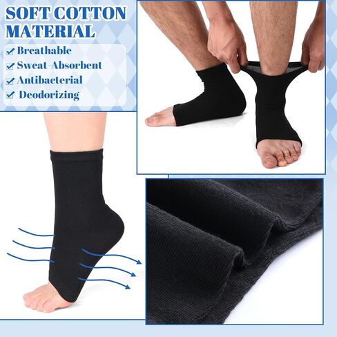 10 Pairs Men Toeless Socks Open Toe Flip Flop Pedicure Socks for Sandals Running Yoga Spa in Saudi Arabia