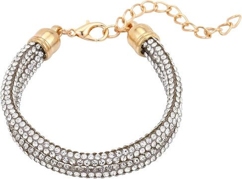 Crystal Bracelets for Women Chunky Bangle Adjustable Tennis Bracelets Boho Jewelry in Kuwait