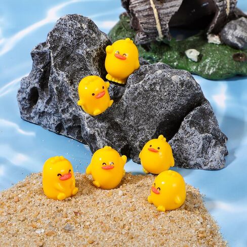 6pcs Mini Duck Duck Care Dashboard Decorations ، الحلي مرآة الرؤية الخلفية ، وملحقات السيارات الداخلية المضحكة لإكسسوارات الديكور الداخلية للسيارات مع ملصقات النقطة in Saudi Arabia