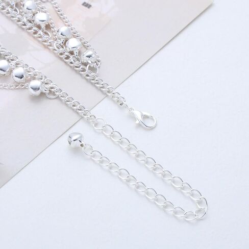 Boho Bells Dangle Anklet Bracelet Gold Indian Jingle Gypsy Anklet Chain Vintage Bells Tassel Barefoot Sandals Foot Chain Tribal Jingle Link Bracelet Jewelry for Women in Kuwait