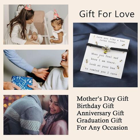 BLEOUK Bee Honey Themed Jewelry Gift Bee Lovers Gifts For Friend And Teacher Beekeeper Bee Inspire Gifts bee Gifts For Women in Saudi Arabia
