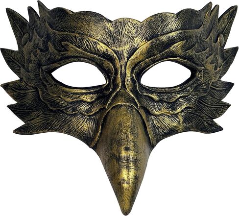 MCJC Halloween Eagle Bird Mask,Masquerade Costume Accessory, Half Face Beak Design in Saudi Arabia