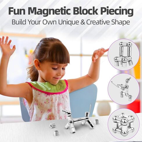 قلم تململ مغناطيسي - مجموعة مثالية من ألعاب الكتابة والمغناطيس الدوار، أقلام فيجيت مع 13 حلقة مغناطيسية، طول 137 مم، هدية مثالية للمكتب والدراسة للأطفال من سن 8 إلى 12 عامًا والمراهقين والبالغين الذين يعانون من اضطراب فرط الحركة ونقص الانتباه in Kuwait