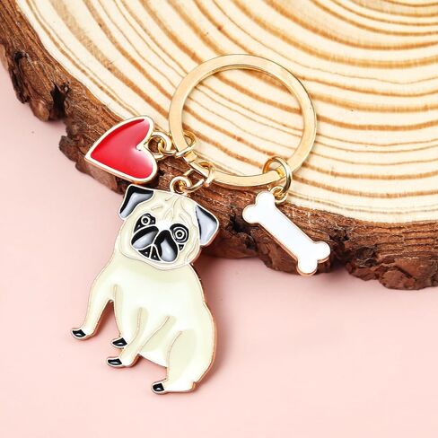Cute Puppy Dog Keychain Golden Retriever Key Charm Keychain Pet Lover Keyring Gift in Saudi Arabia