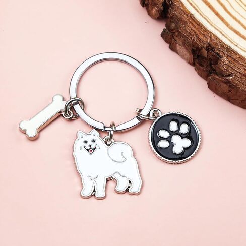 Cute Puppy Dog Keychain Golden Retriever Key Charm Keychain Pet Lover Keyring Gift in Saudi Arabia
