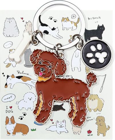Cute Puppy Dog Keychain Golden Retriever Key Charm Keychain Pet Lover Keyring Gift in Saudi Arabia