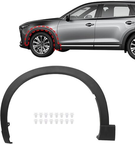 SecosAutoparts Rear Left Side Wheel Fender Molding Trim Compatible with Mazda CX-9 2016-2023# TK48-51-W60H TK4851W60H TK48-51-W60F TK4851W60F Rear Left Wheel Arch Molding in Saudi Arabia