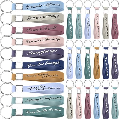 30 Piece Motivational Keychains Inspirational Quote Keychains Teacher Student Volunteer Employee Appreciation Gift in Saudi Arabia
