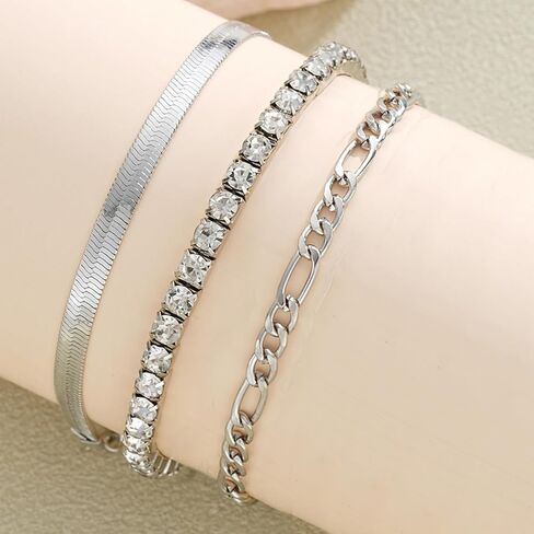 Ankle Bracelets for Women Silver Anklets Summer Beach Vacation Outfits Cuba Paperclip Anklet Dainty Link Chain Ankles Foot Jewelry in Saudi Arabia