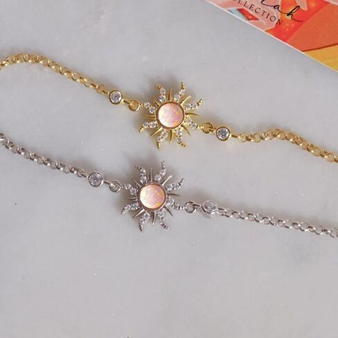 Tangled Rapunzel Spinning Sun Purple Opal Flower Princesses Bracelet for Women Sundrop Charm Accessories Cubic Zirconia Plated Gold Princess Movie Gifts Jewelry in Saudi Arabia