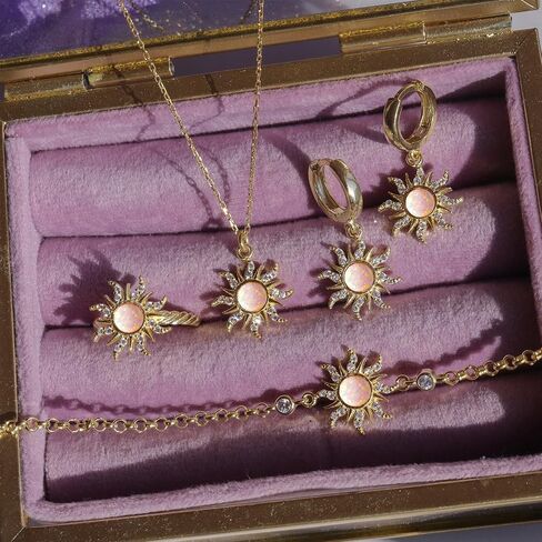 Tangled Rapunzel Spinning Sun Purple Opal Flower Princesses Bracelet for Women Sundrop Charm Accessories Cubic Zirconia Plated Gold Princess Movie Gifts Jewelry in Saudi Arabia