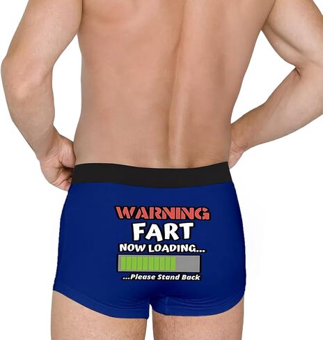 Sexy Code 1701 Novelty Boxer Briefs For Men Underwear Funny Pattern Behind the Buttocks Comfortable & Soft in Saudi Arabia