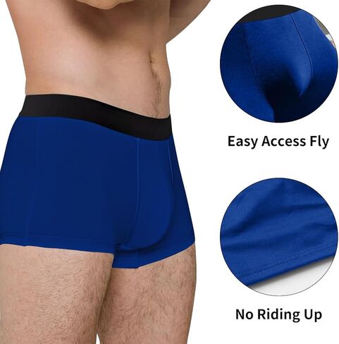 Sexy Code 1701 Novelty Boxer Briefs For Men Underwear Funny Pattern Behind the Buttocks Comfortable & Soft in Saudi Arabia