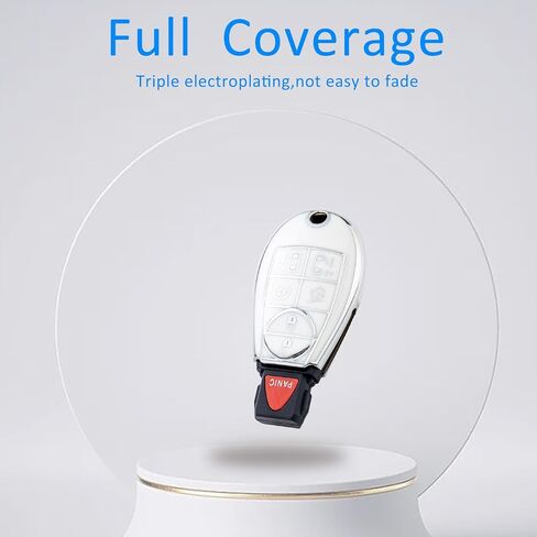 Key Fob Cover with Keychain for Dodge Ram for Chrysler Grand Caravan Charger Challenger Durango Journey Magnum in Saudi Arabia