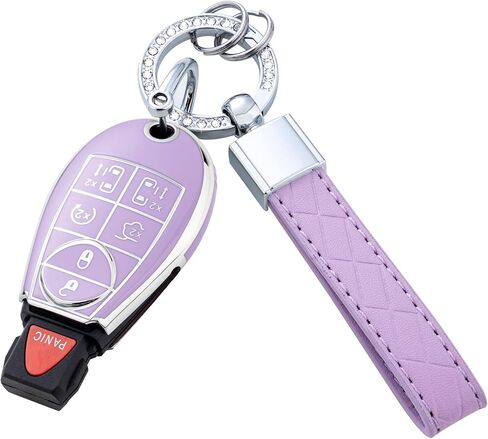 Key Fob Cover with Keychain for Dodge Ram for Chrysler Grand Caravan Charger Challenger Durango Journey Magnum in Saudi Arabia