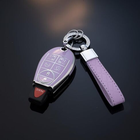 Key Fob Cover with Keychain for Dodge Ram for Chrysler Grand Caravan Charger Challenger Durango Journey Magnum in Saudi Arabia