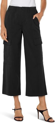 Liverpool Women's Hi-Rise Cargo Crop Straight Pant 26" in Saudi Arabia