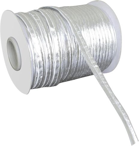 Yalulu 50 Yards PU Leather Edge Sewing Ribbon, Single Fold Piping Bias Tape Binding Lip Cord, Continuous Bulk Spool for Apparel Sewing Decorating (Black) in Kuwait
