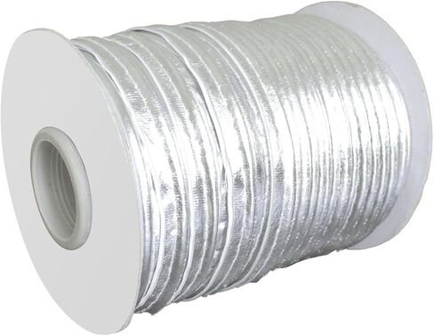 Yalulu 50 Yards PU Leather Edge Sewing Ribbon, Single Fold Piping Bias Tape Binding Lip Cord, Continuous Bulk Spool for Apparel Sewing Decorating (Black) in Kuwait