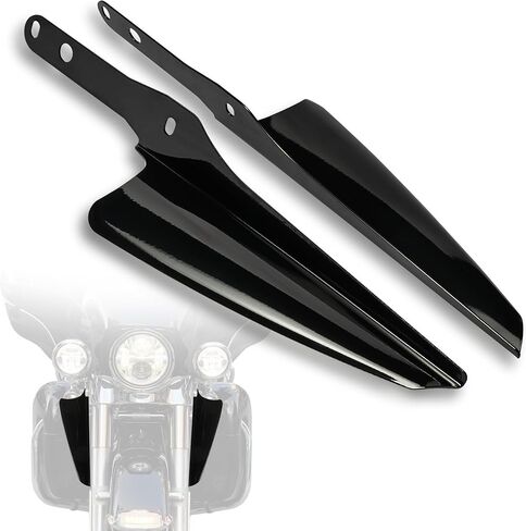 شوكة الأمامية شوكة جبل الانحرافات الإكسسوارات الزجاجية ل Harley Touring Street Glide Electra Glide Road King Cvo flhr flhrc flhrs flht flhx 1995-2023 (Black) in Kuwait