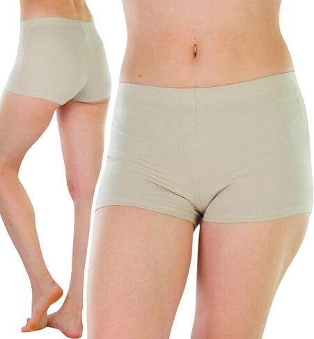 ToBeInStyle Women's Cotton Blend Stretch Active Yoga Shorts in Saudi Arabia