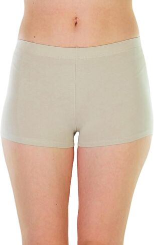 ToBeInStyle Women's Cotton Blend Stretch Active Yoga Shorts in Saudi Arabia
