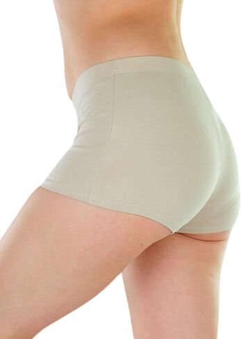 ToBeInStyle Women's Cotton Blend Stretch Active Yoga Shorts in Saudi Arabia